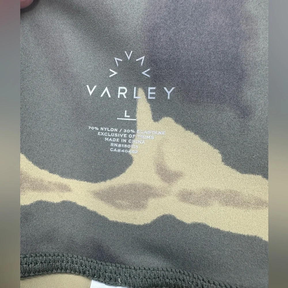 Varley Luna Legging In Golden Green Tie Dye Size Large - Picture 3 of 8